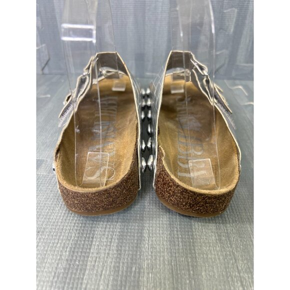 Sam & Libby Studded Slide Sandals – Women’s 5 Silver - Picture 6 of 10